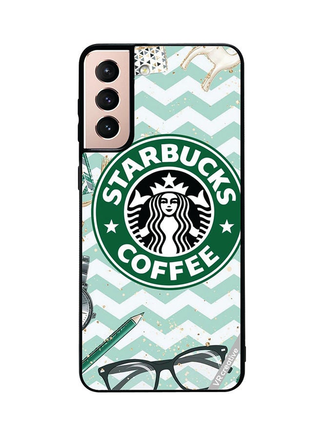 VR CREATIVE Protective Case Cover For Samsung Galaxy S21 5G Starbucks Coffee Design Multicolour - Image 1
