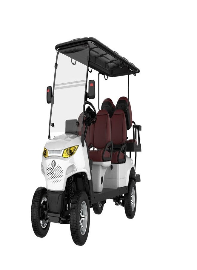SUNCART SUNCART 6 Seater MXV4+2 Electric Golf Cart With Touch Screen Dash Board, Quality Leather Seat & 4-Wheel Hydraulic Breaks Golf Buggy  - Image 1