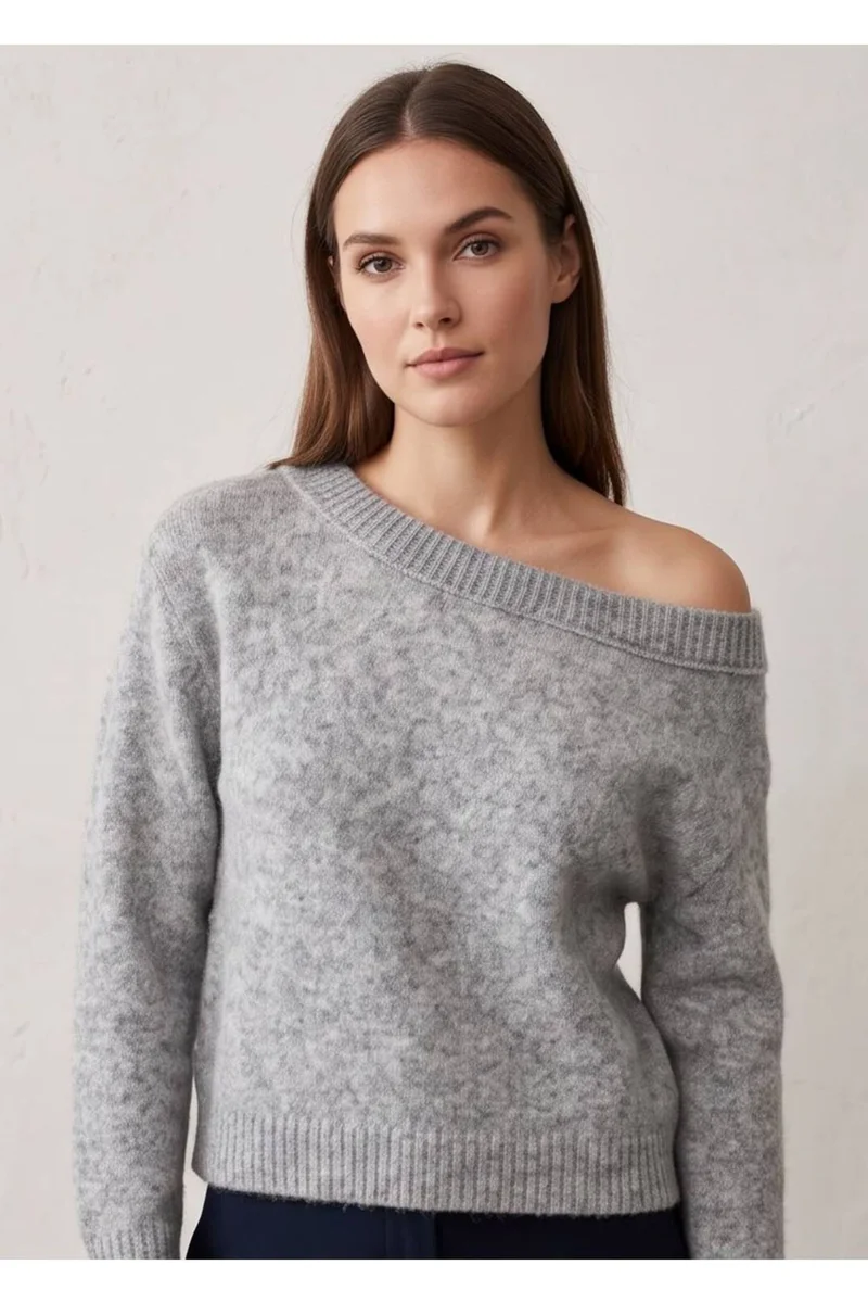 رايفان RYVAN Textured Knit Pullover Sweater