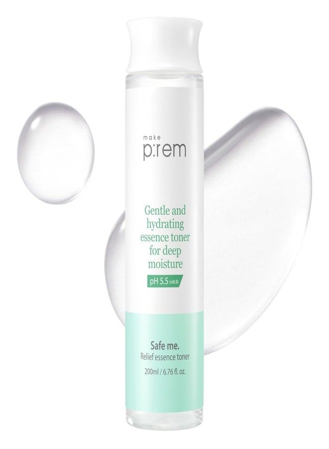Make P:REM Safe Me. Relief Essence Toner, Quick and Deep Hydrating Face Toner, All Skin Types, 24-Hour Moisturizing, EVE Vegan, Korean Skin Care (6.76 fl oz, 200ml)
