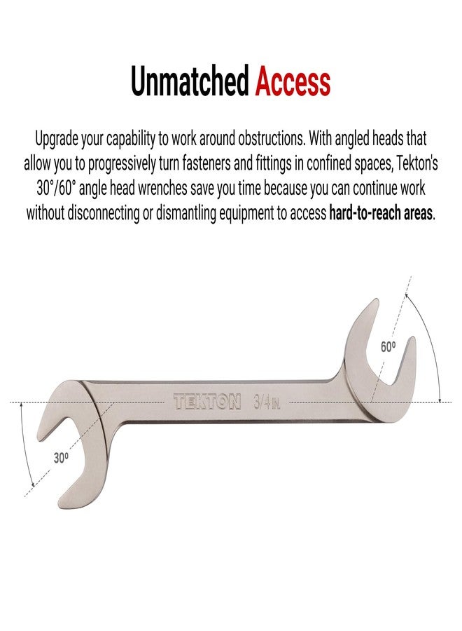 TEKTON 24 mm Angle Head Open End Wrench | WAE84224 | Made in USA - Image 5