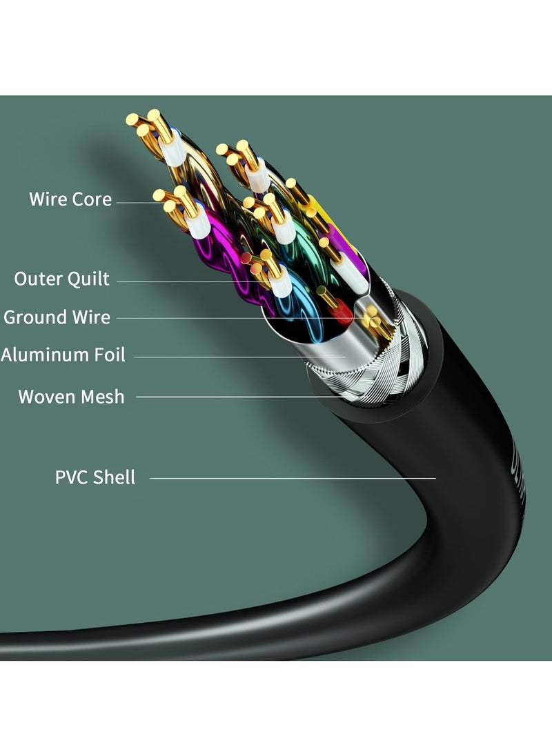 Digipace - HDMI 2.1 Cable - 8K and 4K - Ultra High Speed HDMI Cord - Suitable for Computer Monitors, Projectors, TV, PS5, Xbox, Switch - Image 1