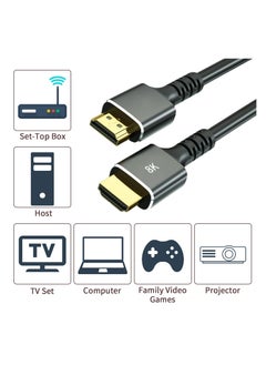 HDMI 2.1 Cable - 8K and 4K - Ultra High Speed HDMI Cord - Suitable for Computer Monitors, Projectors, TV, PS5, Xbox, Switch - pzsku/ZEF91BA179F7CB4ABACC1Z/45/_/1733738312/69fd60fc-a3b6-4b18-8ad8-74446fce8f03