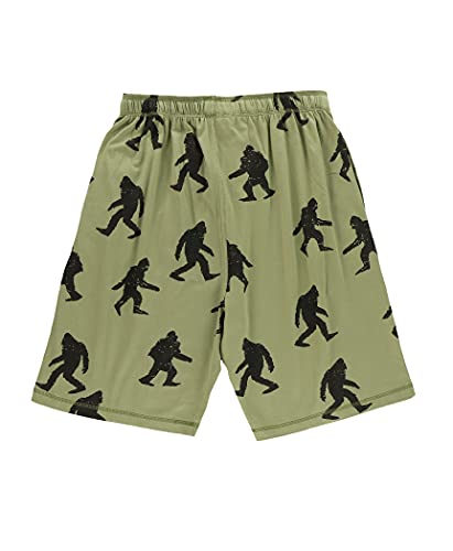 Lazy One Pajama Shorts for Men, Men's Pajama Bottoms, Sleepwear, Mythical, Creature (Bigfoot, Small) - Image 4