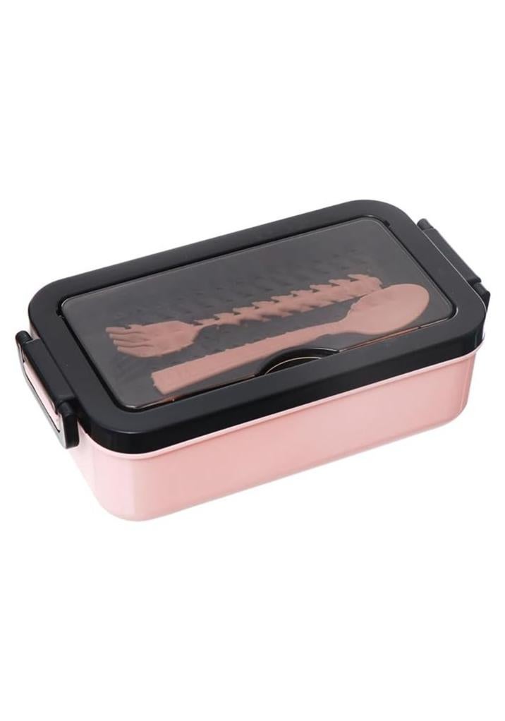 Spaceshoop Plastic Airtight Lunch Box With Spoon And Fork - Image 1