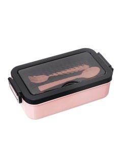 Spaceshoop Plastic Airtight Lunch Box With Spoon And Fork  - Image 1