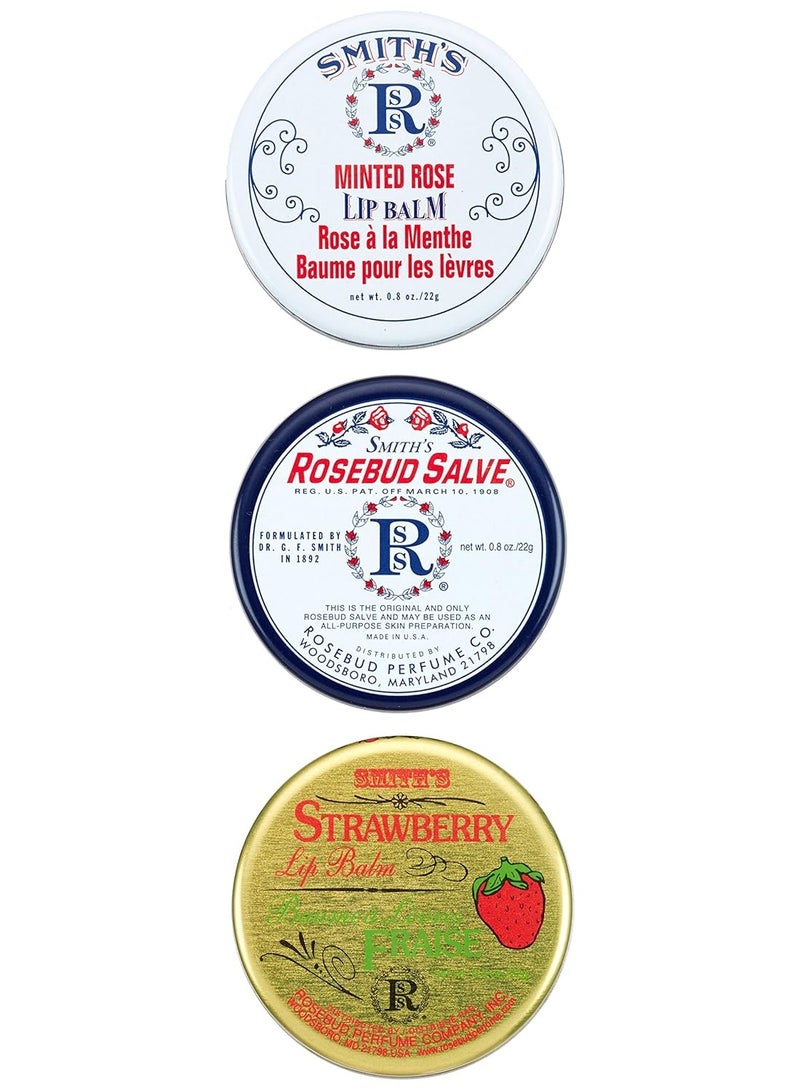 Rosebud Salve بلسم الشفاه ثلاثي الطبقات الفاخر من روزبود، 0.8 أونصة - Image 3