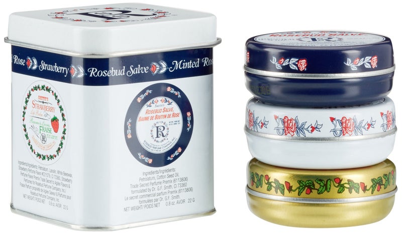 Rosebud Salve بلسم الشفاه ثلاثي الطبقات الفاخر من روزبود، 0.8 أونصة - Image 1