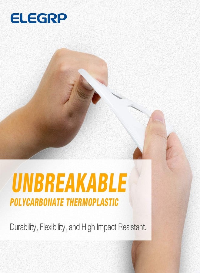 ELEGRP Duplex Receptacle Outlet Covers, 1-Gang Standard Size Wall Plates, Unbreakable Polycarbonate Dual Outlet Faceplates Covers, UL Listed, Color-matched Screws Included (20 Pack, Glossy White) - Image 3