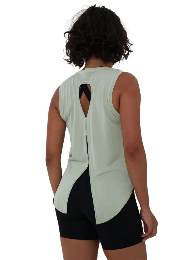 موهوكي موهوكي توب رياضي Active Tie Back Singlet - أخضر نعناعي