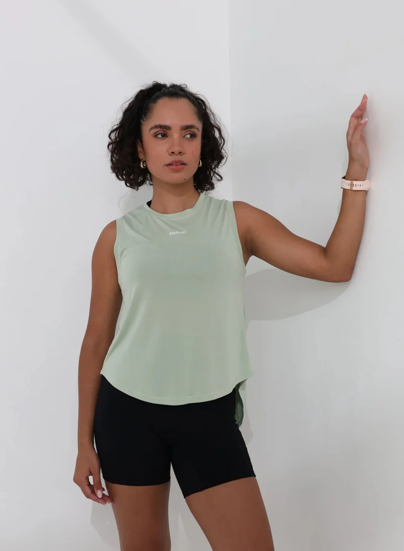 Mohuki Mint Green Active Tie Back Singlet for Women | Best Price UAE