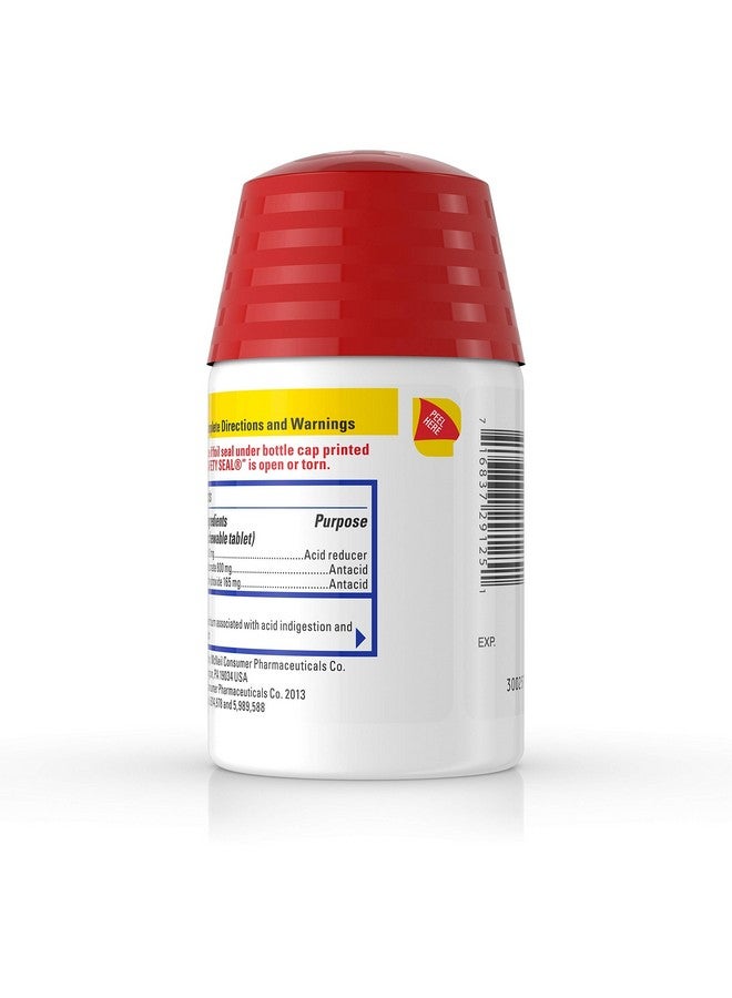 بيبسيد أقراص مضغ كاملة مضادة للحموضة ومضادة للحموضة لتخفيف حرقة المعدة، بنكهة التوت، 25 قرصًا. - Image 3