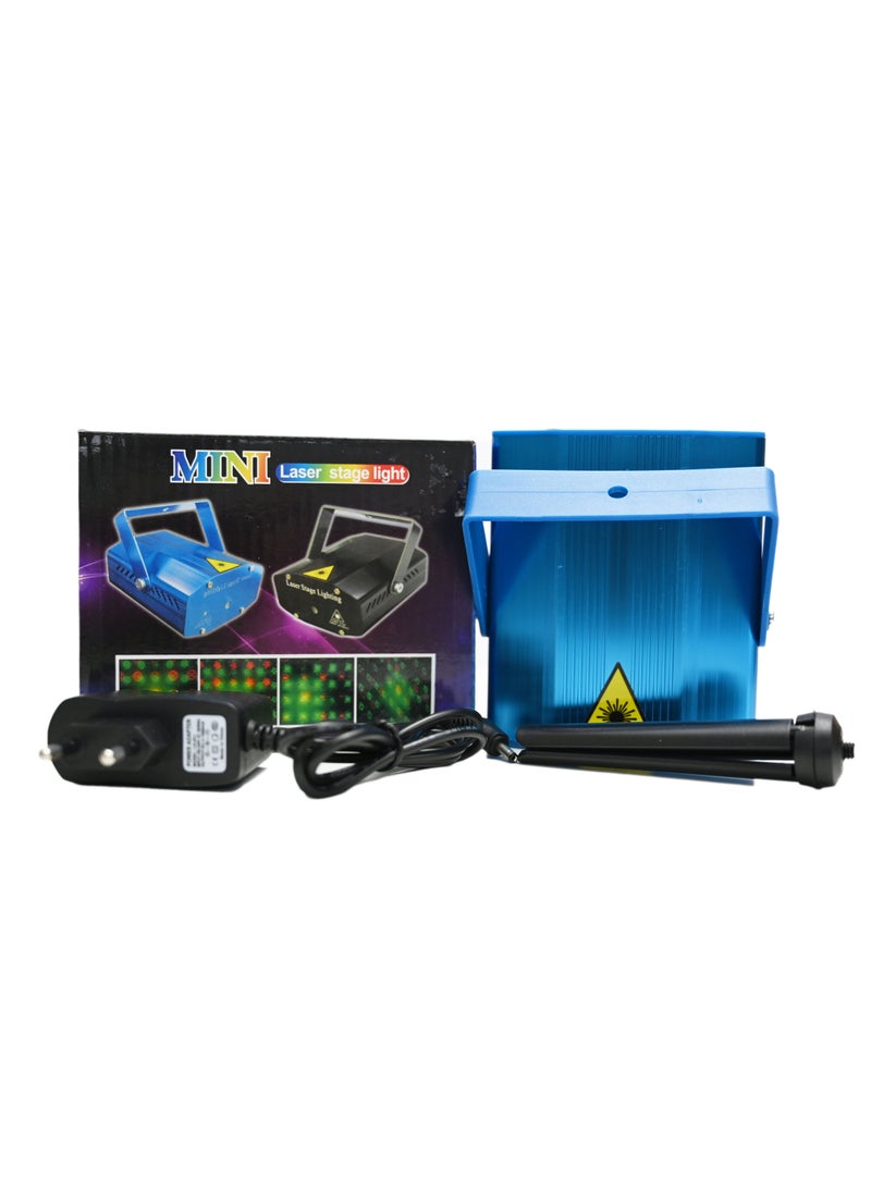 Innovity Mini Stage Light Sound-activated Red & Green Light Patterns Stage Projector for DJ Disco Show Party Club Dance Lighting Mini Laser Disco Dj Stage Lighting Patterns Projector Lights  - Image 1