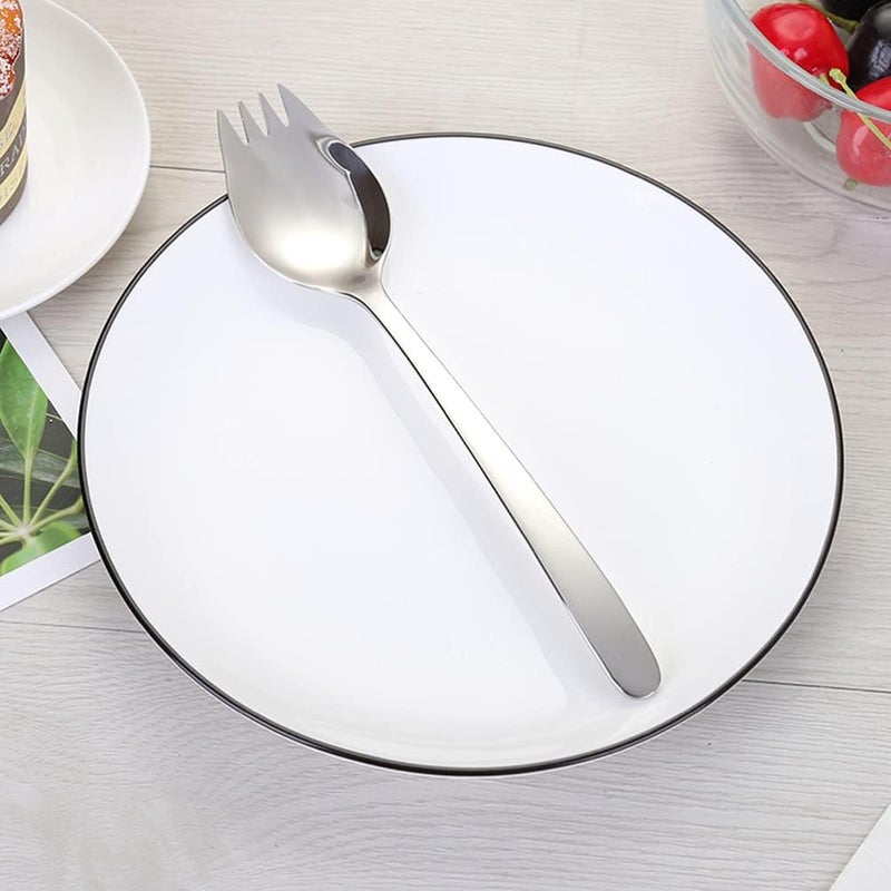 Pasta Spoon Pasta Spoon Salad Spoon Fork, Stainless Steel Spork Fruit Dessert Pasta Forks Food Serving Spoon for Home Kitchen () Soup Spoons Stainless Steel Soup Spoons Stainless Steel - Image 5
