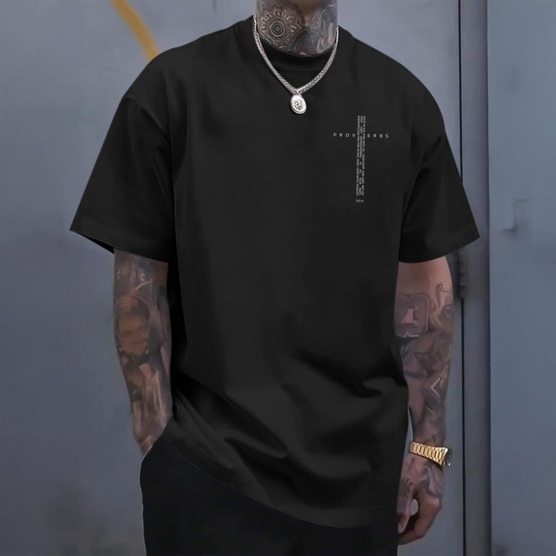 Lubpow Christian Shirts for Men Vintage Religious Cross Bible Verse T-Shirt Jesus Faith Tshirt Inspirational Graphic Tees(Black,M) - Image 2