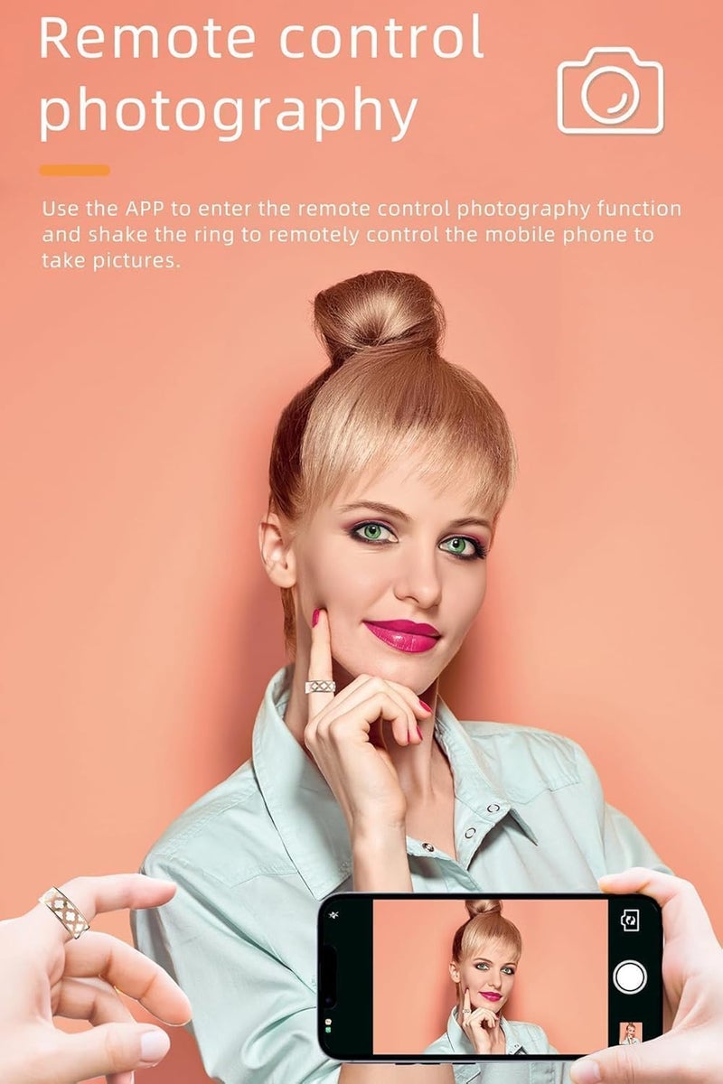 حلقة اللياقة البدنية تتبع صحة معدل ضربات القلب، قياس الأكسجة، النوم، رصد السعرات الحرارية للتمرين، تتبع جميع مؤشرات الصحة المهمة الخاصة بك، متوافق مع نظام التشغيل iOS و Android (المينا، 11) - Image 5