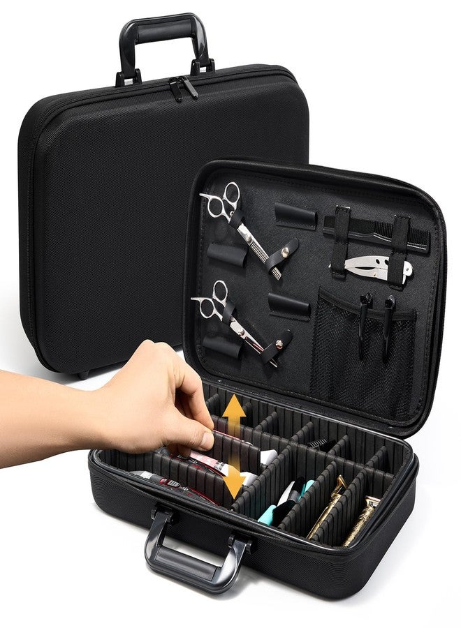 MoyRetty Barber Carrying Bag for Clippers and Supplies, Large Size Travel Case for Barber, Hair Clips Scissors Cutting Tools Organizer, Professional Salon Supplies DIY Storage Kit for Stylist - Image 1