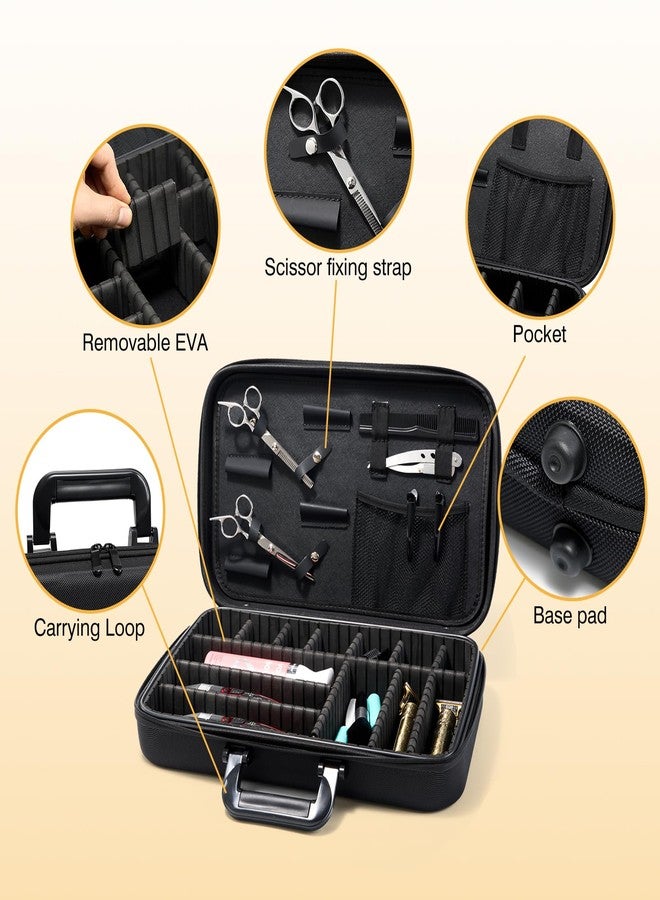 MoyRetty Barber Carrying Bag for Clippers and Supplies, Large Size Travel Case for Barber, Hair Clips Scissors Cutting Tools Organizer, Professional Salon Supplies DIY Storage Kit for Stylist - Image 4
