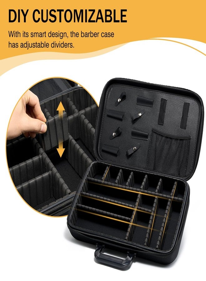 MoyRetty Barber Carrying Bag for Clippers and Supplies, Large Size Travel Case for Barber, Hair Clips Scissors Cutting Tools Organizer, Professional Salon Supplies DIY Storage Kit for Stylist - Image 2