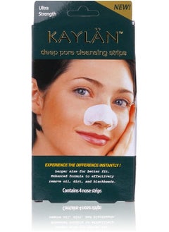 KAYLAN kalyan deep pore cleansing strips experience the difference instantly contains 4 nose strips  - Image 1