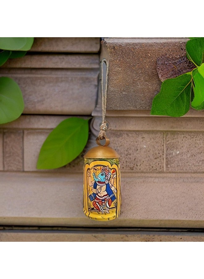 Garden Aura Hand-Painted Ganesha Bell, Metal Hanging Home Decor, Wall Hanging(Pack of 1) - Image 5