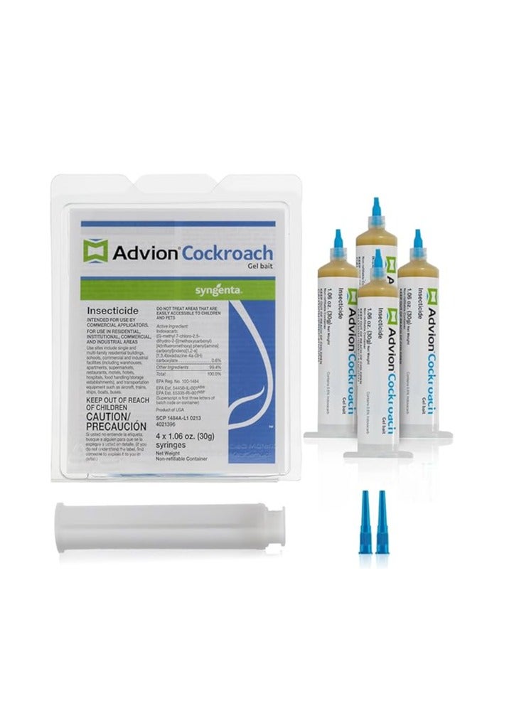 syngenta Cockroach Killer Gel Bait Insecticide 4 x 30g each  - Image 1