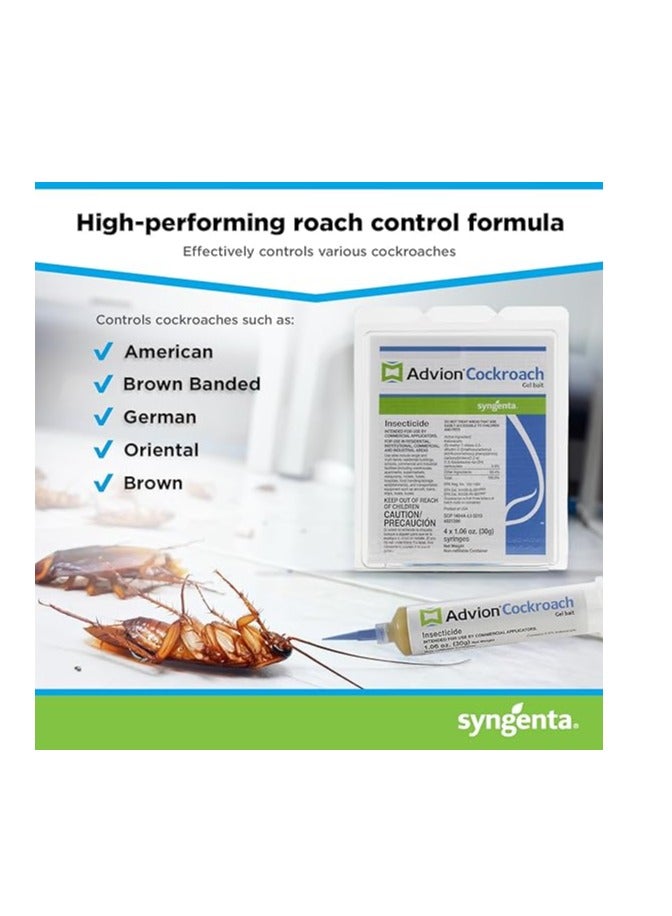 syngenta Cockroach Killer Gel Bait Insecticide 4 x 30g each  - Image 3