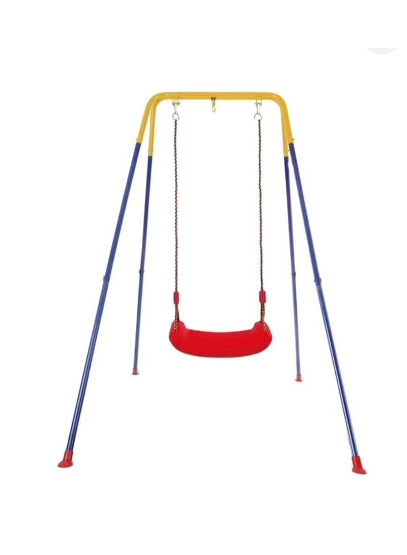 Toddler Swing Set, Baby Swing for Indoor Outdoor Play Foldable Metal Stand - Image 2