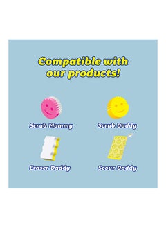 Scrub Daddy Sponge Holder -  Daddy Caddy, Sink Sponge Holder With Suction Cups for Smiley Face Sponge, Sink Organizer for Kitchen and Bathroom, Self Draining, Dishwasher Safe and Fits almost All Sponges, Set Of 1  - Image 3