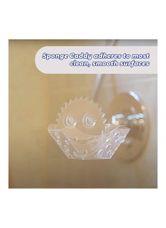 Scrub Daddy Sponge Holder -  Daddy Caddy, Sink Sponge Holder With Suction Cups for Smiley Face Sponge, Sink Organizer for Kitchen and Bathroom, Self Draining, Dishwasher Safe and Fits almost All Sponges, Set Of 1  - Image 4