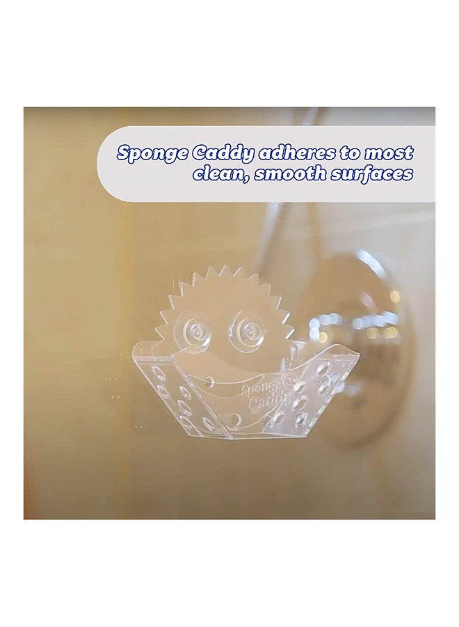 Scrub Daddy Sponge Holder -  Daddy Caddy, Sink Sponge Holder With Suction Cups for Smiley Face Sponge, Sink Organizer for Kitchen and Bathroom, Self Draining, Dishwasher Safe and Fits almost All Sponges, Set Of 1 - Image 4