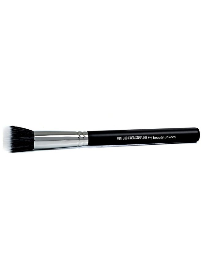 Beauty Junkees - Small Stippling Brush Makeupbeauty Junkees Duo Fiber Stippling Brush Flat Concealer Brush Under Eye Stipple Brushes For Blending Foundation Blush Highlighting Contour Bronzer Synthetic - Image 1