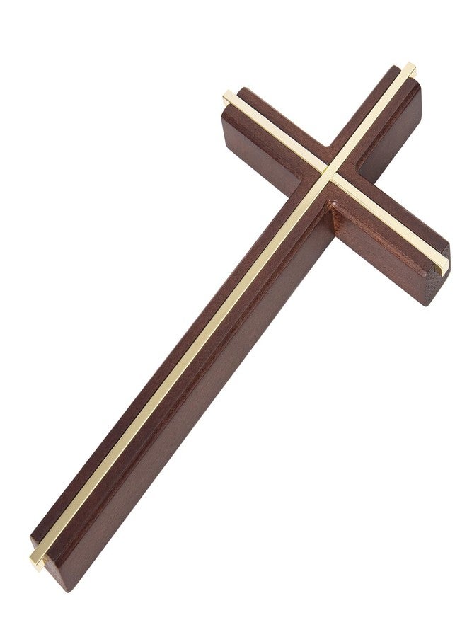 ACHIBANG 10" Wooden Cross for Wall, Modern Minimalist Wall Cross for Home Decor and Blessing, Catholic Gifts - Image 3