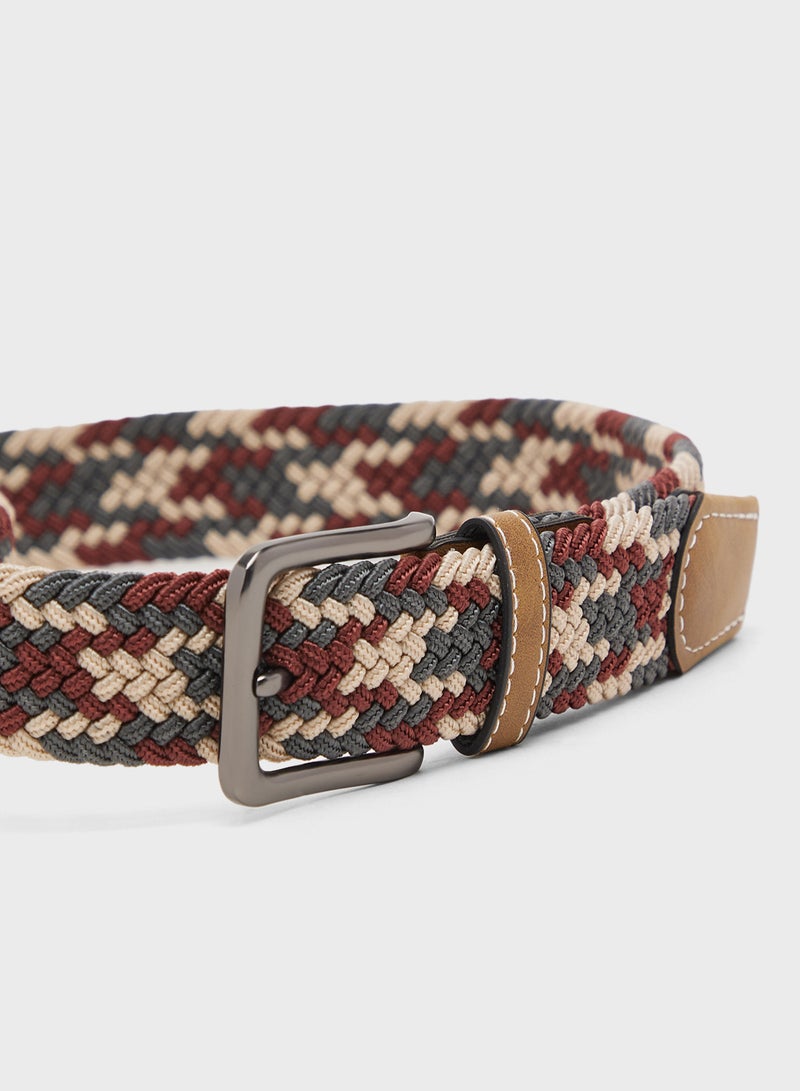 Seventy Five Weaved Free Size Casual Slim Fit Belt - Image 2