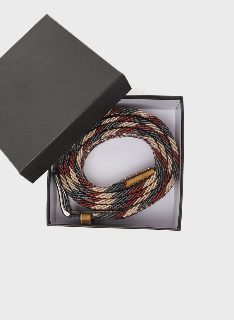 Seventy Five Weaved Free Size Casual Slim Fit Belt - Image 3