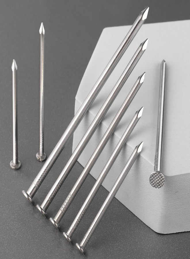 VGBUY 800PCS Stainless Steel Hardware Nails - 1 Inch Flat Head Nails for Hanging Pictures, Wall & Wood Finishing - Image 2