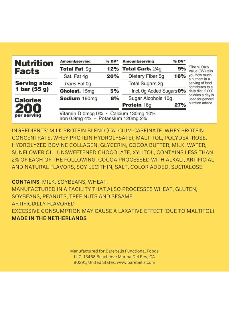 Barebells Caramel Soft Choco Protein Bar 55g (17g Protein) - Image 5