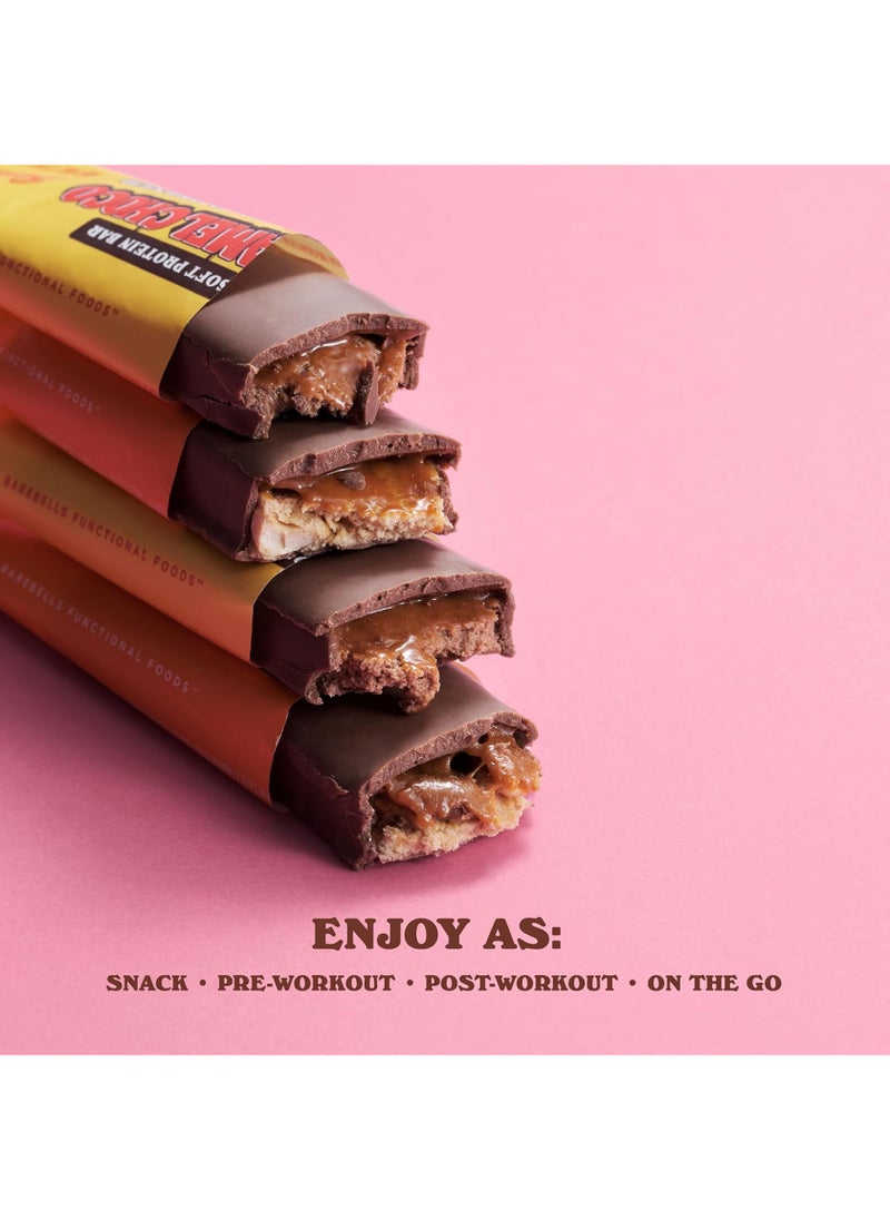 Barebells Caramel Soft Choco Protein Bar 55g (17g Protein) - Image 2