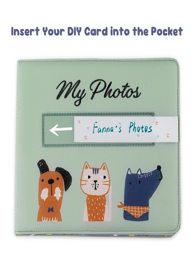 Fanna Baby's My First Photo Album with Cat and Dog Patterns, Soft Cloth Photo Album with Color Pages for 10 Pictures (4x6 inches) - Image 3