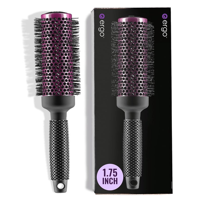 Ergo Super Gentle Round Brush for Blow Out  Salon Quality Hair Brushes for Women  Roller Brush for Blow Drying  Wet and Dry Hair Styling  Volumizing Hair Care Blowout Brush  ERG43 175