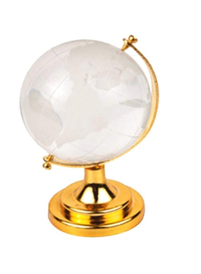 numeroastro Vastu | Feng Shui Crystal Globe With Golden Stand (9 Cms) (1 Pc) - Image 2