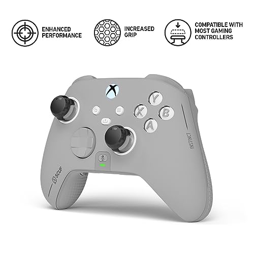 SCUF Control Thumbstick Grips - 6 Pack with 2 Bases - Tactic - Joystick Thumb Grips For Xbox One and Xbox Series X & S, PS4, PS5, Nintendo Switch Pro Controller - Black - Image 2