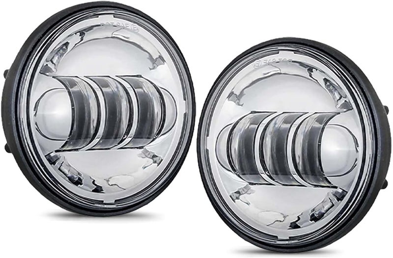 SKTYANTS 4.5 Inch LED Motorcycle Fog Lights - 30W Fog Lamp for Softail Electra Glide - Image 1