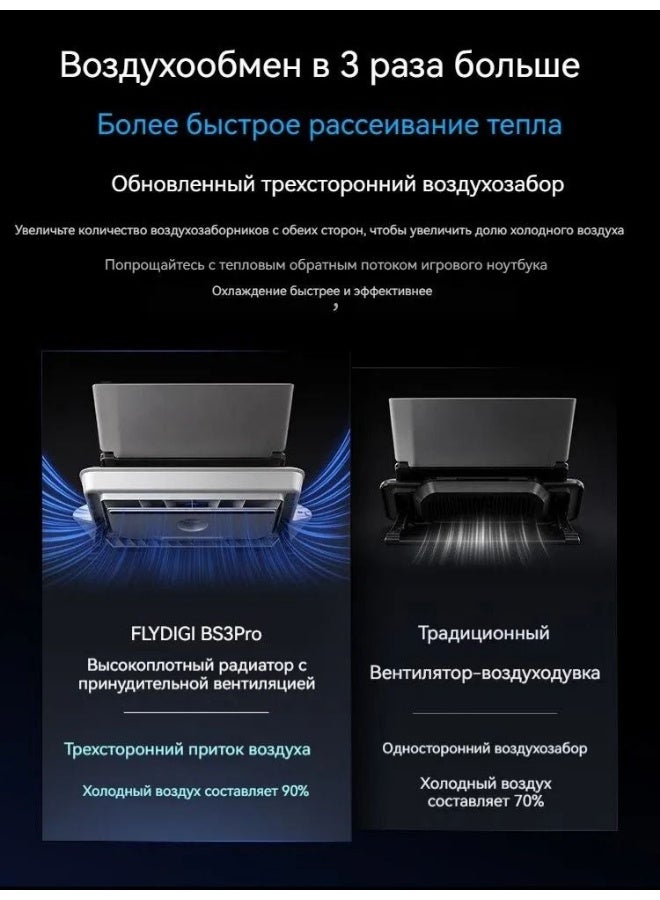 Flydigi BS3 Pro Laptop Cooling Air Suction Bracket, Noise Reduction, EVA Rei Ayanami Edition - Image 5