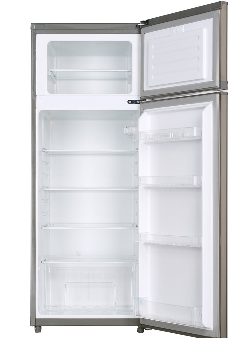 OSCAR | Defrost Double Door Refrigerator | Model: ORF230DFDDS | 210 Liters Capacity | Inside Condenser | No Frost Technology | 4-Star Rating | Dimensions 54.5x58.3x143 cm - Image 2