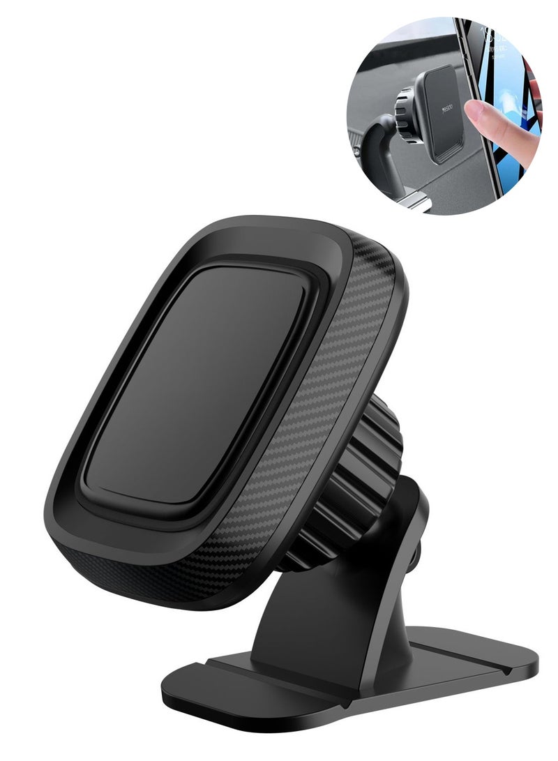 يسيدو حامل هاتف مغناطيسي عالمي للسيارة 2 في 1 من Yesido GA12، قاعدة شفط مغناطيسية للوحة القيادة وفتحة التهوية - أسود - Image 1