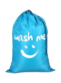 NIBEMINENT Multi-Functional Foldable Laundry Bag Blue/White  - Image 1