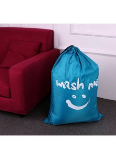 NIBEMINENT Multi-Functional Foldable Laundry Bag Blue/White  - Image 3