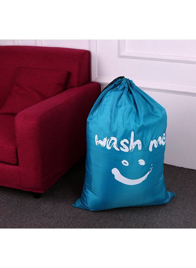 NIBEMINENT Multi-Functional Foldable Laundry Bag Blue/White  - Image 3