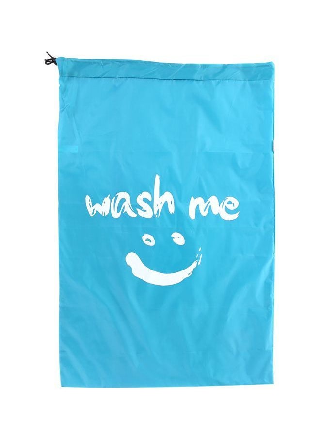 NIBEMINENT Multi-Functional Foldable Laundry Bag Blue/White  - Image 4